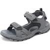 ARRIGO BELLO Sandali Uomo Estivi Sportivi Trekking Strappo Sandali Antiscivolo Spiaggia Scarpe per All'aperto Taglie 41-46(Grigio scuro,42)