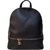 Bottega Carele Zaino Donna in vera pelle made in Italy BC714 (Nero)