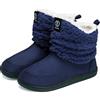 GURGER Stivaletto Pantofole Invernali da Casa Uomo Donna Ciabatte Alte Chiuse Calde Peluche Lana Blu 44 45