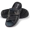 ESTRO Sandali Uomo Estivi Pelle - Ciabatte Uomo Estive Pelle Sandali Estivi Ciabatte Estive s5 (43 EU, Nero)