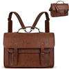 MOSISO Borsa Laptop 3 in 1, 15,6 pollici Borsa Tracolla Laptop Pelle PU