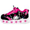 Coriex Scarpe Ginnastica Sneakers Kuromi Nero Lucido Varie Taglie (kuromibicolore, Sistema Taglie Calzature EU, Bambino Piccolo (2-5 Anni), Numero, Stretta, 30)