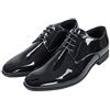 Evoga Scarpe Uomo Class Blu/Nero Lucido Vernice Eleganti Cerimonia (#A2 Nero, Numeric_41)