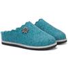 LE TIROLESI - Pantofola Vipiteno in lana REWOOLY® con zeppa alta, sottopiede estraibile e fondo in feltro - Made in Italy