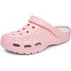 INMINPIN Zoccoli e Sabot Donna Uomo Antiscivolo Scarpe da Giardino Sandali da Spiaggia Estate Pantofole da All'aperto con Supporto per Arco,Rosa,42/43 EU