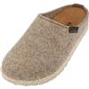 HAFLINGER Pantofole Unisex Adulto Manhattan Clog 391001, Numero:45 EU, Colore:Beige