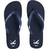 Calvin Klein Beach Sandal Transparent TPU Ym0Ym01267, Infradito Uomo, Blue (Calvin Navy/Bright White), 43 EU