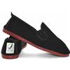 Generic Scarpe basse da donna JAVER FLOSSY STYLE PLIMSOLLS ESPADRILLES, Nero , 44 EU