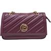 Laura Biagiotti Borsa a tracolla in pelle sintetica trapuntata stampa personalizzata manici o tracolla (BORDO')