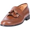 Ciabalù Mocassini Uomo Eleganti con Frangia e Nappine in Vera Pelle Made in Italy Fatti a Mano Scarpe con Suola Antiscivolo in Gomma (Cuoio, Sistema Taglie Calzature EU, Adulto, Numero, Media, 41)