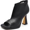 IF Stivaletti Scarpe da Donna Sandali A Tronchetti Spuntati da Sera Cerimonia Matrimonio Tacco A Rocchetto S669 Nero N.37