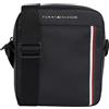 Tommy Hilfiger Borsa a Tracolla Uomo Reporter Piccola, Multicolore (Black), Onesize