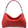 SH Leder Lovelin G393 - Borsa a tracolla in vera pelle, con chiusura lampo, 33 x 20 cm