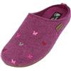 Haflinger Everest Farfalline Pantofole in feltro con farfalle ricamate, Frutti di bosco., 36 EU