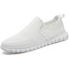 Oltyutc Scarpe on Uomo Traspirante Sneakers Traspirante Casual Mocassini Scarpe da Camminare Bianco 40 EU