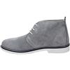 AK collezioni Scarpe polacchine uomo grigio chiaro casual eleganti scamosciate in vera pelle 100% made in Italy