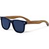 GOWOOD Occhiali da sole per uomo e donna in legno | Aste in vero legno di Zebra e telaio in acetato nero | Lenti scure Cat3 CE protezione UV400 (nere)