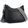 APHISON Piccola borsa a tracolla per donne e ragazze, borse a tracolla da donna in pelle vegana con 3 scomparti con cerniera, borsa a tracolla con tracolla larga regolabile, A4-verde-8614