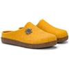 LE TIROLESI - Pantofola Merano in lana rigenerata, invernale e resistente - sottopiede estraibile - suola gomma antiscivolo - Made in Italy Taglia 37, Colore Ocra