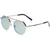 Serengeti Shelby, Occhiali Unisex-Adulto, Shiny Silver, M