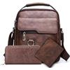 LLELEMAMO Borsello Uomo Tracolla Business Casual - Borsa Crossbody Pelle PU per Lavoro e Viaggio, Piccola Borsa Messenger Spalla, Sling Bag Vintage Quotidiana con Scomparto Tablet, Impermeabile (R)