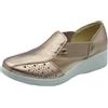 ENVAL SOFT 7755533 Fiore Champagne Mocassini Confort per Donna in Pelle Zeppa Media (Taglia 41)