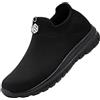 LARNMERN Scarpe Antinfortunistiche Uomo Donna Nero 42.5EU
