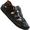 HNVAVQ Sandali Uomo Pelle Estivi Punta Chiusa Sandali Sportivi Sandali da Trekking,38-48