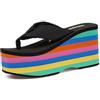KRLZKID Infradito da donna Scarpe da spiaggia Sandali con zeppa Tacchi altissimi da 10 cm Casuale Punta aperta Pantofole con plateau