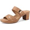 QUEEN HELENA Sabot con Tacco Largo con Sottopiede Ortopedico Donna BZ399 (BZ399 Marrone, Sistema Taglie Calzature EU, Adulto, Donna, Numero, Media, 39)