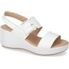 Valleverde Sandali Donna 63111 in Pelle Cuoio o Bianco Scarpe Casual Comode, Leggere e Flessibili, Ideali per Primavera Estate