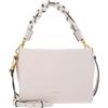 Coccinelle Pelle borsa a tracolla Boheme Grana Double Crossbody Double Grainy Leather Lambskin White/Laurel Green avorio