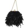 MOISTRI Feather Purse Prom Borse e Borse con Catene Staccabili Struzzo Borsa a Tracolla e Pochette Borse Da Partito