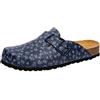 Lico Zoccoli unisex Bioline Clog Print, Blu marine/grigio, 42 EU
