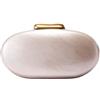 HNULGVI Borsa Conchiglia Borsa da donna alla moda e borsa pranzo personalizzata, tracolla singola, graziosa color avorio perlato per la Festa(C-86 white1)