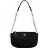 GUESS Fedora Shoulder Bag, Borsa a Tracolla Donna, Nero, Taglia Unica