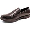 Evoga Scarpe Mocassini Uomo Class Eleganti Man's Shoes Calzature in Ecopelle (Marrone, 42)