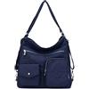Outreo Borsa a tracolla Borsa a mano Borsa a tracolla da donna Borsa a spalla zaino impermeabile borsa da lezione per scuola viaggio messenger bag blu