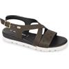 Valleverde 24200 Sandali Estivi da Donna con Cinturino Incrociato, Suola Comfort, Dettagli Traforati, Disponibile in Vari Colori (Nero, Sistema Taglie Calzature EU, Adulto, Donna, Numero, Media, 37)