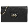 Love Moschino Moschino Borsa donna Love tracolla ecopelle saffiano nero BS24MO02 JC4268