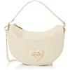 Love Moschino Borsa a spalla Donna, Avorio, Taglia unica