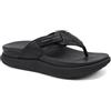KuaiLu Infradito Donna Con Comodo Supporto Arco Sandali Da Camminare Cuoio Atletico Spessore Cuscino Recupero Flip Flops Slip On Interno All'aperto Estate Casual, Nero EU 36
