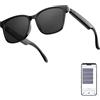 ZOMBIES CAT Occhiali Smart Traduttori in Tempo Reale con Bluetooth 5.4, Smart Glasses con Microfono ENC, Protezione UV - Occhiali Intelligenti per Viaggi, Lavoro e Conversazioni Internazionali, HY-C8