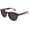 X-LAB XLAB 8004 Occhiali da sole stile moscot, 50mm, Bordeaux Pieno/Fumo, Unisex