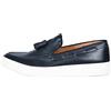 Ciabalù Mocassini Uomo Estivi Eleganti in Eco Pelle Scarpa Bassa con Nappine Tono su Tono Made in Italy (Blu, Numeric_41)