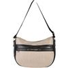 Laura Biagiotti Borsa a Tracolla da Donna, Stampa Tapiro Ecopelle Bicolore, Dimensioni 30 x 25 x 12 cm, con Tasche Interne ed Esterne. Linea ROSEMIN ART. LB25S104-1 (NERO)