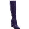 Toocool - Stivali Donna Scarpe a Punta Coccodrillo Ginocchio Tacchi Alti X8062
