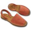 Fly Nature Minorchine Estive Imbottite Donna, Sandali in Pelle Estivi, Menorquinas Ciabatte Ragazza Aperte in Cuoio (Corallo, Sistema Taglie Calzature EU, Adulto, Donna, Numero, Media, 37)