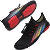 WateLves Scarpe da Scoglio Donna Uomo Scarpe da Immersione Scarpette da Mare Asciugatura Rapida Antiscivolo Scarpe da Acqua per Nuotare Sport Acquatico(Nero,47 EU)
