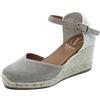 Viguera Espadrillas Donna Sabbia 2012 CAMOSCIO F.Gomma Zeppa Corda 7CM Plantare Pelle Soft